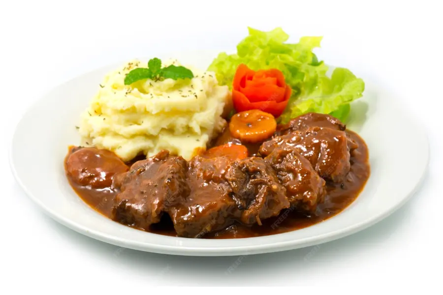 Foto 2 Estofado de Ternera con Setas y Vino Tinto